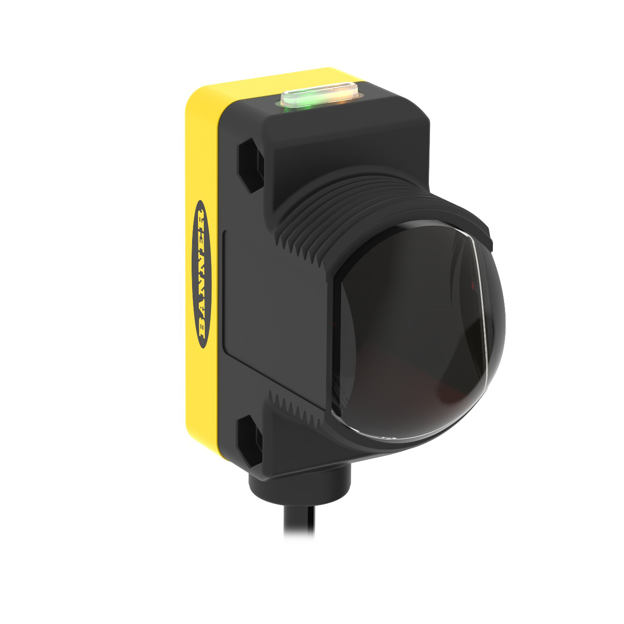 Banner Engineering Photoelectric Sensor; Opposed - Receiver; Rectangular; 213m Range; 10-30VDC; NPN&plus;PNP; Light Operate; 2m Potted Cable